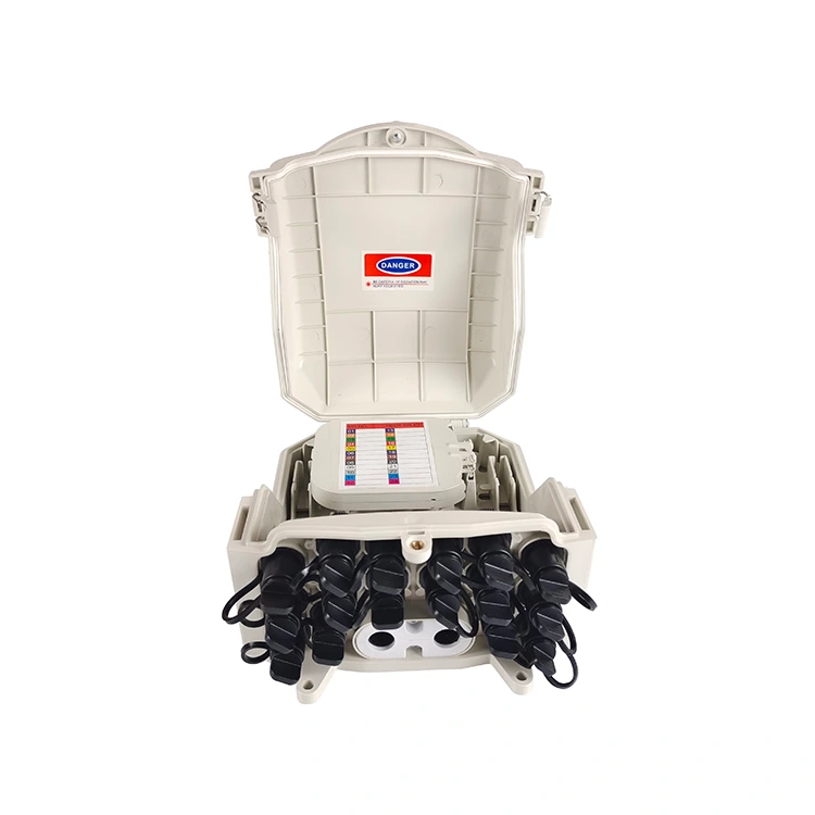 Caja de distribución de fibra de montaje en pared impermeable IP68